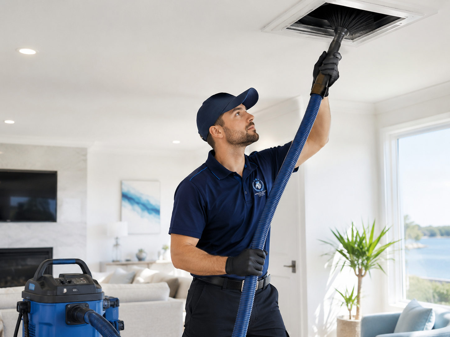 Monarch Air Duct Cleaning team in action