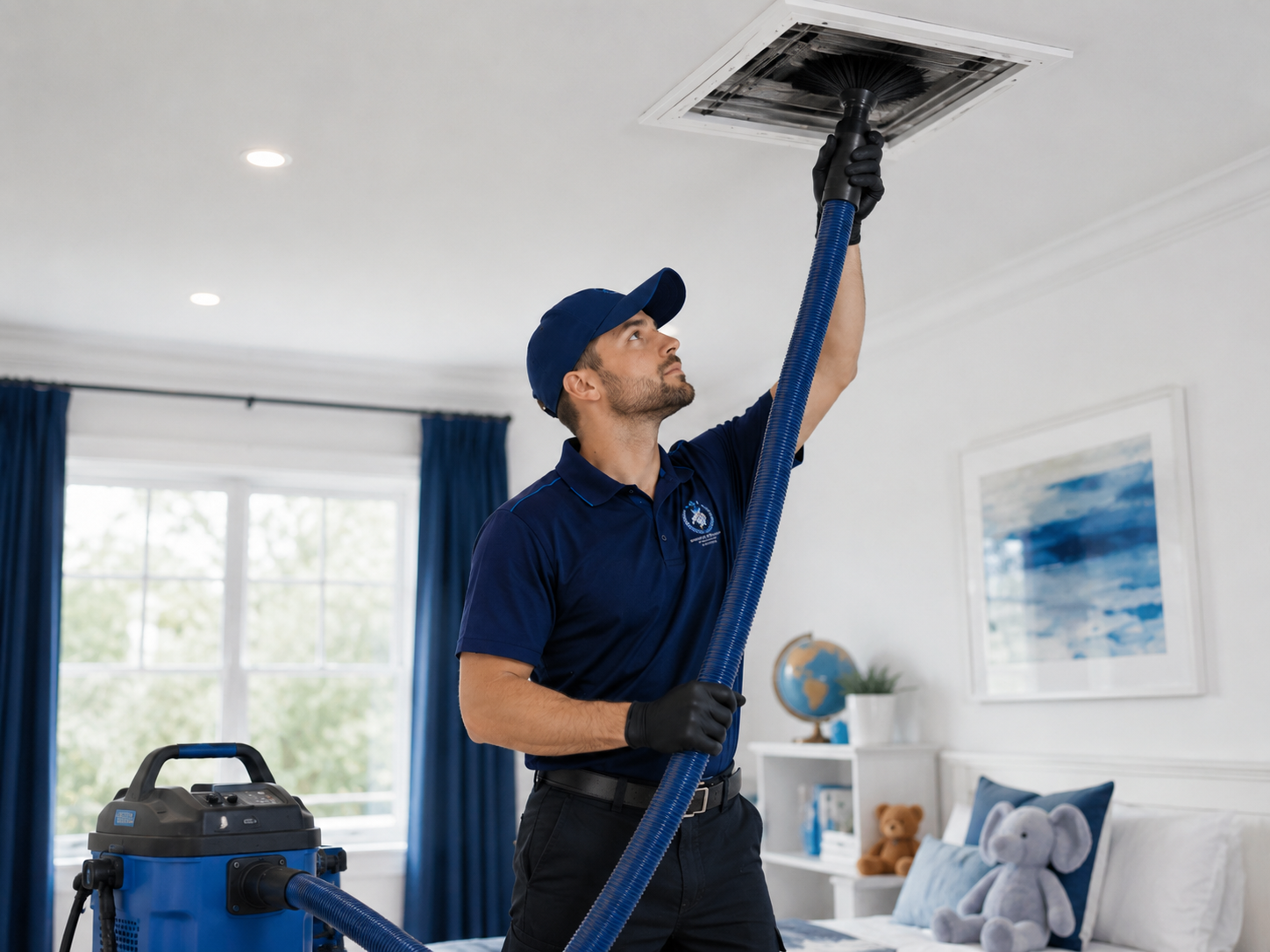 Monarch Air Duct Cleaning team in action