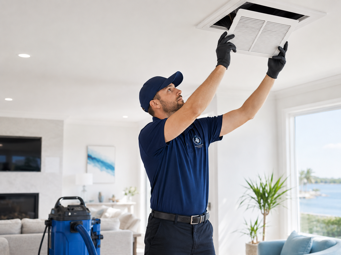 Monarch Air Duct Cleaning team in action